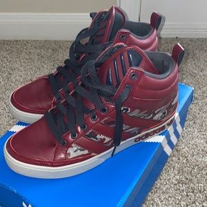 Men’s Adidas Top Court Hi Big Stripes - Size 8.5